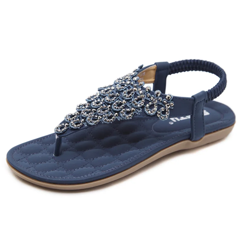 S586 Summer lace rhinestones Bohemian large size elastic flat shoes wholesale sandals
S586 Summer lace rhinestones Bohemian large size elastic flat shoes wholesale sandals