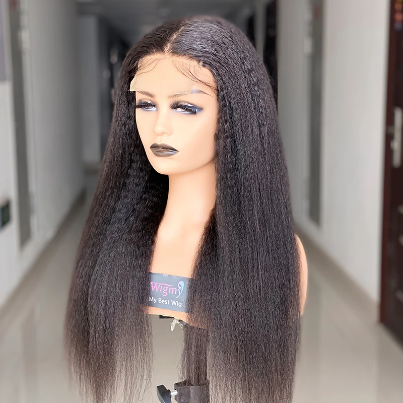 Kinky Straight Human Hair Lace Wigs Brazilain Remy Hair 150% Density Lace Human Hair Wigs For Women
Kinky Straight Human Hair Lace Wigs Brazilain Remy Hair 150% Density Lace Human Hair Wigs For Women