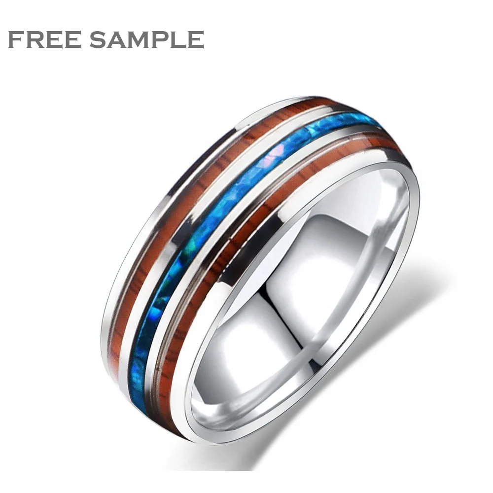 Sentai Wood Rings For Men Silver Stainless Steel Jewelry Sets For Women Necklace Earring Bracelet Couple Wedding Rings, Silver color
Sentai Wood Rings For Men Silver Stainless Steel Jewelry Sets For Women Necklace Earring Bracelet Couple Wedding Rings, Silver color