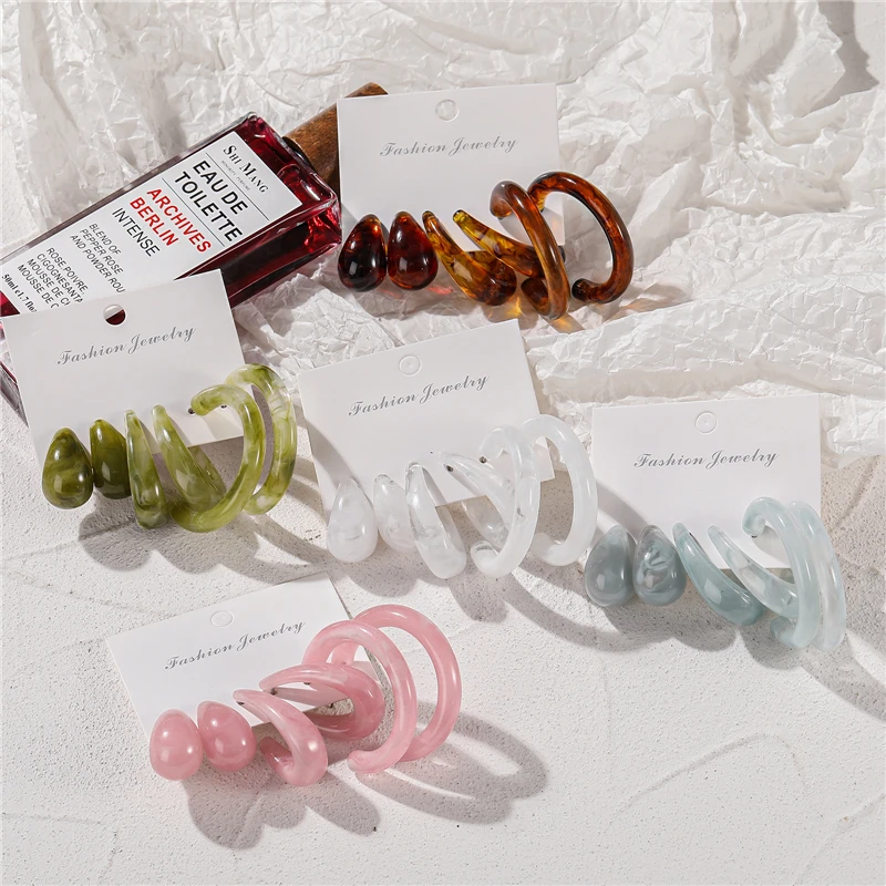 Finetoo Fashion Transparent Acrylic Earrings Set Colorful Clear Hoop Drop Earrings Set for 2021 Women Jewelry
Finetoo Fashion Transparent Acrylic Earrings Set Colorful Clear Hoop Drop Earrings Set for 2021 Women Jewelry