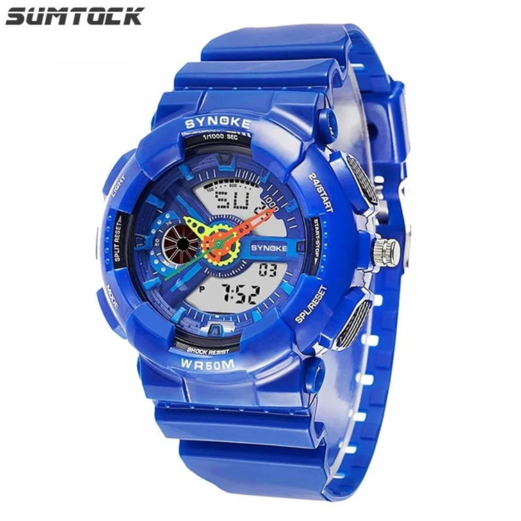 SYNOKE Waterproof Fashion Kid's Watches Children's Dual Time Display Electronic Watch Male Female Students Sports Age Girl Watch
SYNOKE Waterproof Fashion Kid's Watches Children's Dual Time Display Electronic Watch Male Female Students Sports Age Girl Watch