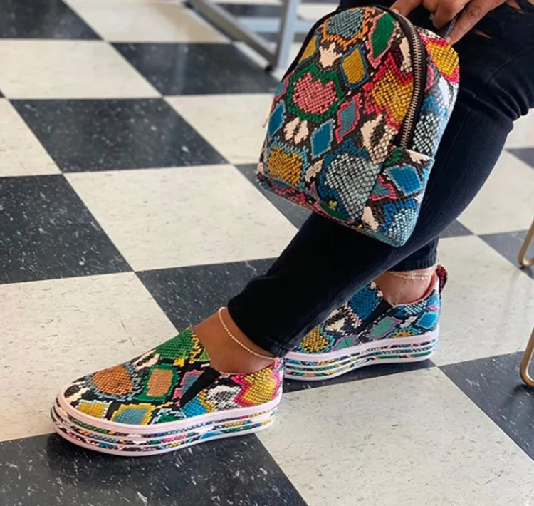 Women-Sandals Summer Flat Sport Sneakers Snake Skin Shoes Stylish Board Little White shoes Women Walking casual shoes, Flower color/purple
Women-Sandals Summer Flat Sport Sneakers Snake Skin Shoes Stylish Board Little White shoes Women Walking casual shoes, Flower color/purple