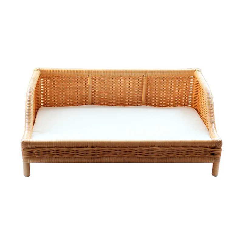 Handmade Bamboo Rattan Woven Pet Bed Dog Sofa Cat Princess Bed House All Seasons Detachable Dog Bed Pet Supplies, Customized color
Handmade Bamboo Rattan Woven Pet Bed Dog Sofa Cat Princess Bed House All Seasons Detachable Dog Bed Pet Supplies, Customized color