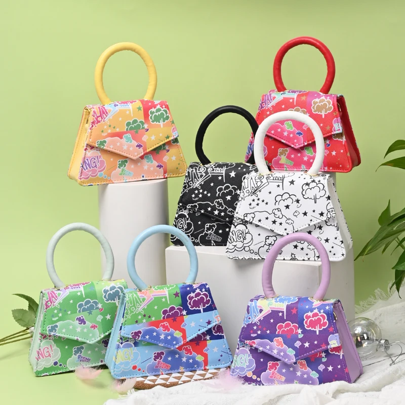 Ladies Bags Wholesale Pu Leather Women Purses Luxury Graffiti Girls Handbags, 7 colors
Ladies Bags Wholesale Pu Leather Women Purses Luxury Graffiti Girls Handbags, 7 colors