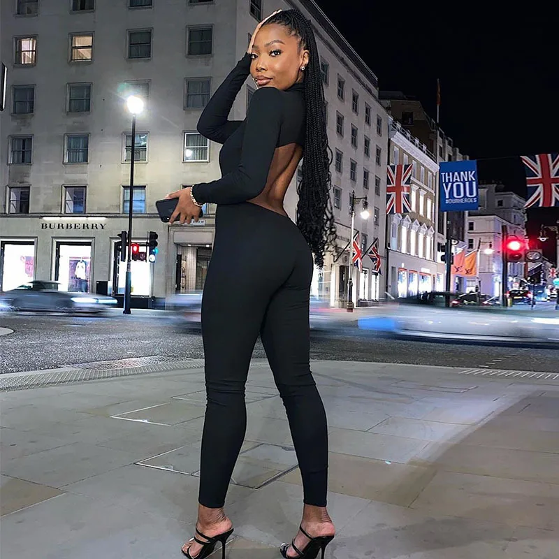 Autumn Winter Backless Bodysuit Women Sexy Bodysuit Long Sleeve Skinny Black Bodysuit Jumpsuit Overalls Outdoor Sportswear
Autumn Winter Backless Bodysuit Women Sexy Bodysuit Long Sleeve Skinny Black Bodysuit Jumpsuit Overalls Outdoor Sportswear