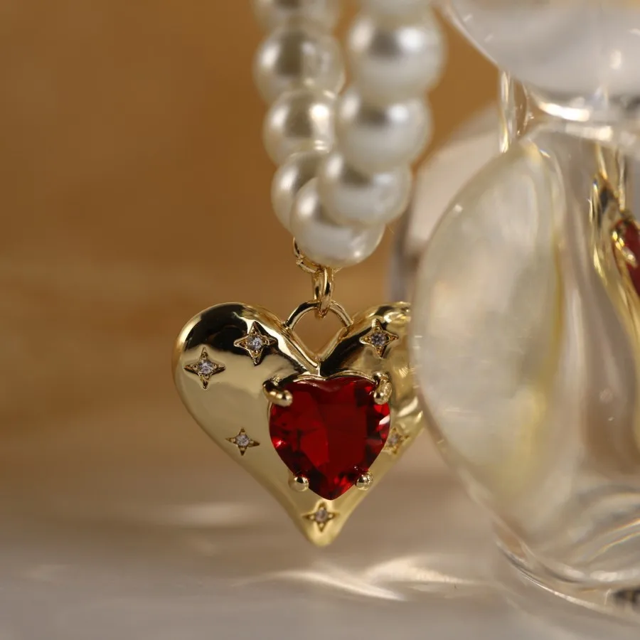 2022 New 18k Gold Plated Stainless Steel Heart Pendant Natural Freshwater Pearl Necklace for Women
2022 New 18k Gold Plated Stainless Steel Heart Pendant Natural Freshwater Pearl Necklace for Women