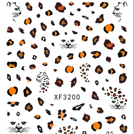 XF3200-3212 Japanese Ultra-thin Nail Art Decals 3D Leopard Print Adhesive Nail Stickers For Nail Decoration, As picture
XF3200-3212 Japanese Ultra-thin Nail Art Decals 3D Leopard Print Adhesive Nail Stickers For Nail Decoration, As picture
