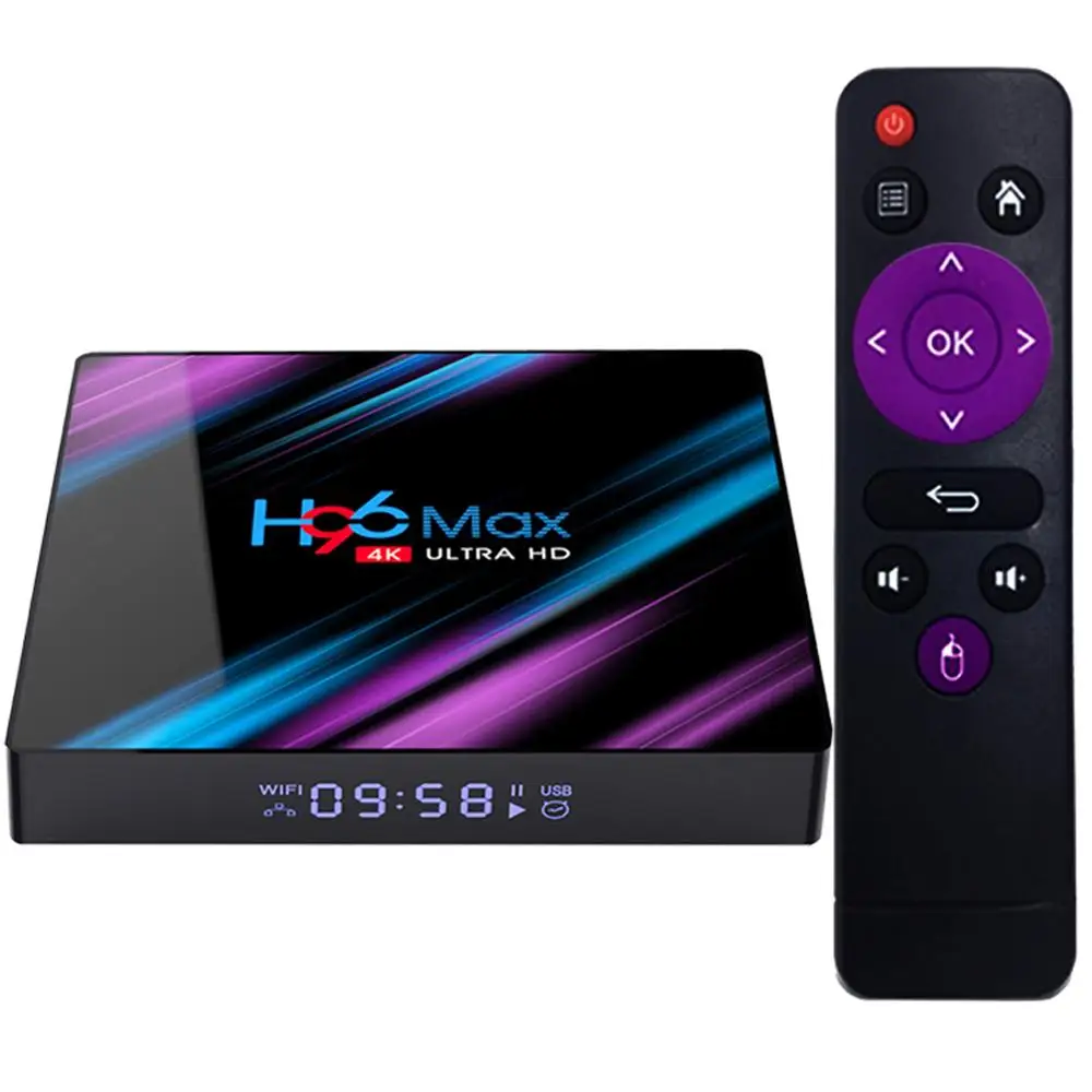 H96 MAX Rockchip 3318 Android 9.0 tv box Dual Band WiFi 2.4/5G WiFi USB3.0 6k tv box H96 max
H96 MAX Rockchip 3318 Android 9.0 tv box Dual Band WiFi 2.4/5G WiFi USB3.0 6k tv box H96 max