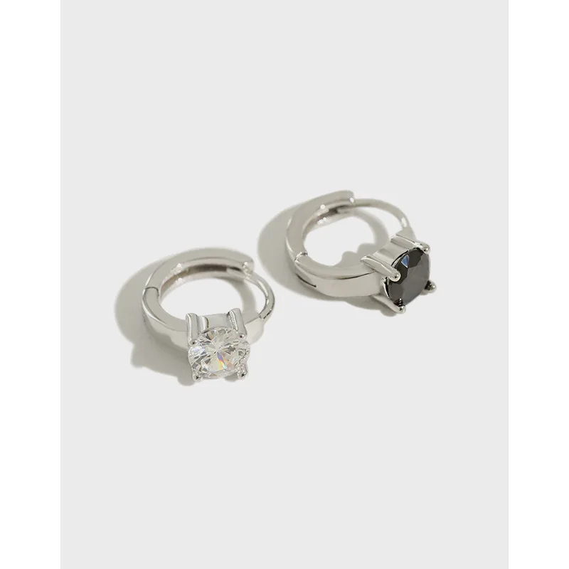 Danyang S925 Sterling Silver Earrings White Black Zircon Round Hoop Earrings for Women Jewelry
Danyang S925 Sterling Silver Earrings White Black Zircon Round Hoop Earrings for Women Jewelry