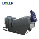 マルチディスク渦巻型スクリューフィルタープレス汚泥脱水機器 etp 植物流出水処理システムプロセス