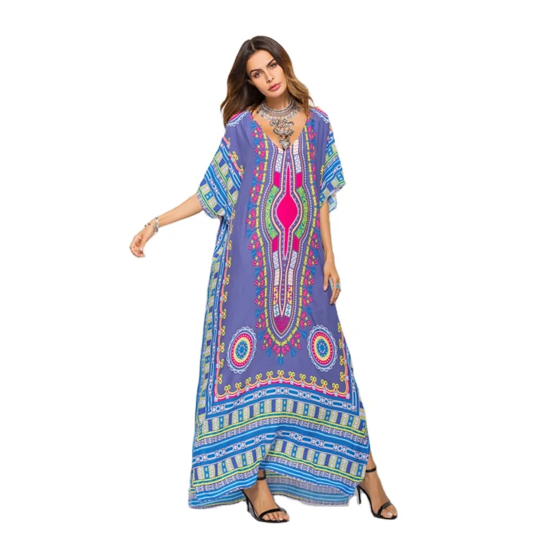 Maxi Casual Long Dress African Bohemian Dress Women Kaftan Dubai Dress 
Maxi Casual Long Dress African Bohemian Dress Women Kaftan Dubai Dress