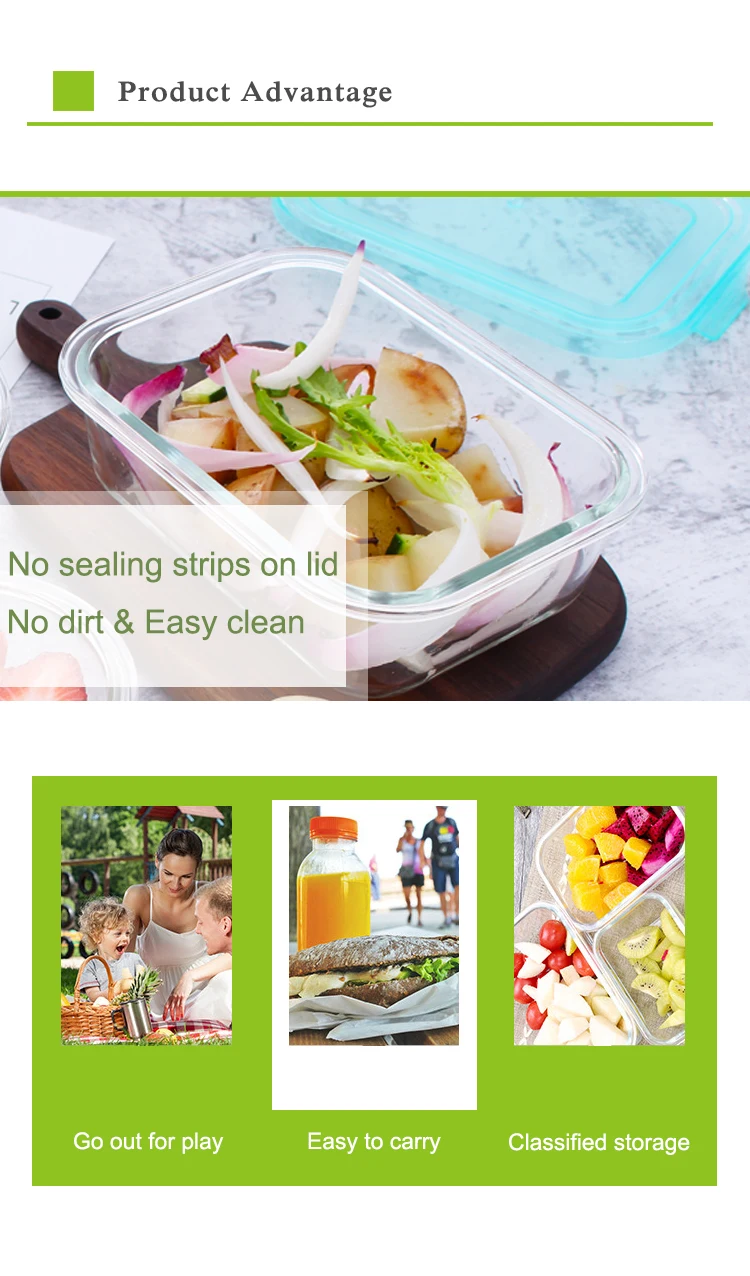 coldfood,dogfood glass cold storage container food storage containers to keep