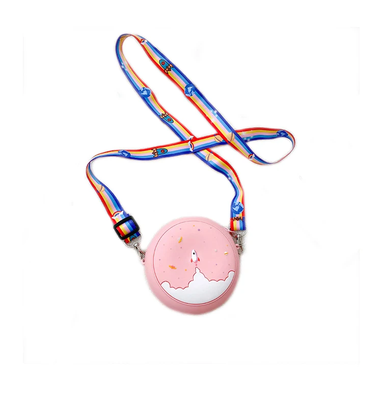 Round Shape Waterproof Cartoon Cute Bag Silicone Mini Rainbow Coin Purse with Shoulder strap, Picture
Round Shape Waterproof Cartoon Cute Bag Silicone Mini Rainbow Coin Purse with Shoulder strap, Picture
