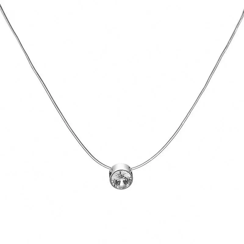 Elegant Transparent Zircon Necklace Gold Plated Stainless Steel Mermaid Tear Necklace
Elegant Transparent Zircon Necklace Gold Plated Stainless Steel Mermaid Tear Necklace