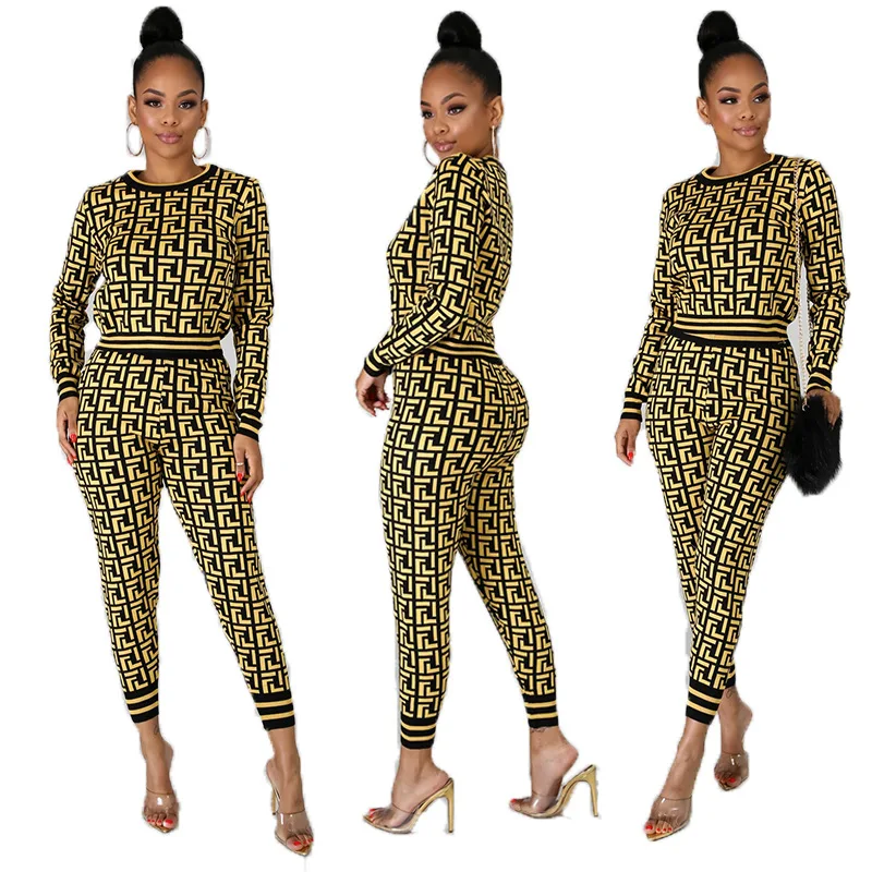 New Products Most Popular White Letter Printed Long Sleeve Custom Fashionable Two Piece Women Suit, Picture color
New Products Most Popular White Letter Printed Long Sleeve Custom Fashionable Two Piece Women Suit, Picture color