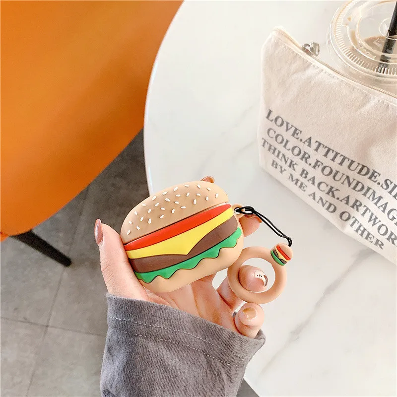 3D Cute Food Snacks Hamburger Fries Designers Shockproof with Hook Protective Case for Apple for Airpod Pro
3D Cute Food Snacks Hamburger Fries Designers Shockproof with Hook Protective Case for Apple for Airpod Pro