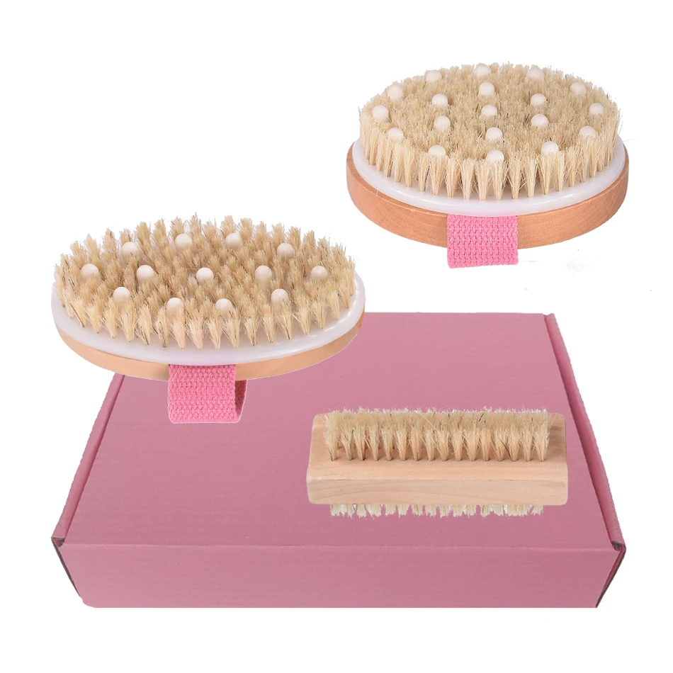 Beauty shops massage dry brush set 50 MOQ Custom logo Eco-friendly wood body skin brushing 3 in 1 Treesmile BATH SETS
Beauty shops massage dry brush set 50 MOQ Custom logo Eco-friendly wood body skin brushing 3 in 1 Treesmile BATH SETS