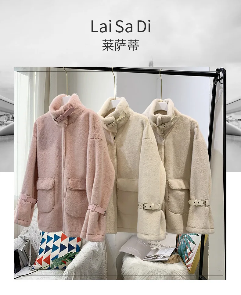 mink plush coat Nice quality stand collar zipper closure women fall clothes 2020 casual woolen coat
mink plush coat Nice quality stand collar zipper closure women fall clothes 2020 casual woolen coat