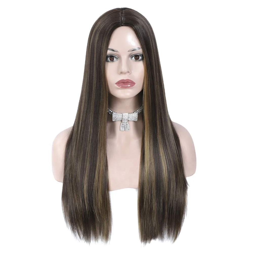 Wholesale 24 Inch Synthetic Hair Wigs Straight Natural Hair Wigs High Temperature Wigs for black women, 4# & 27#
Wholesale 24 Inch Synthetic Hair Wigs Straight Natural Hair Wigs High Temperature Wigs for black women, 4# & 27#