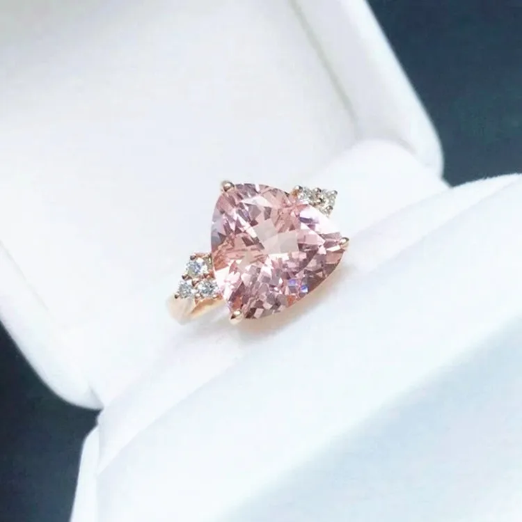 SGARIT new design classic wedding engagement ring 18k rose gold 2ct natural pink morganite ring jewelry women
SGARIT new design classic wedding engagement ring 18k rose gold 2ct natural pink morganite ring jewelry women