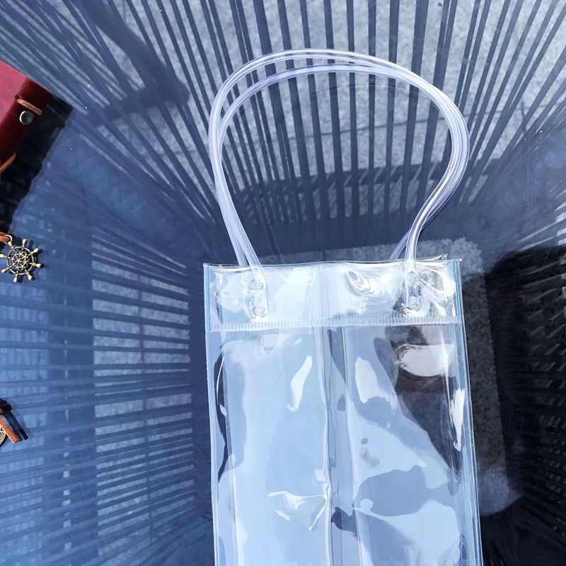 PVC Anti-leakage Ice Bag Transparent Refrigerated Champagne Red Wine Bottle Whisky Eco-friendly Plastic Portable Ice Bag
PVC Anti-leakage Ice Bag Transparent Refrigerated Champagne Red Wine Bottle Whisky Eco-friendly Plastic Portable Ice Bag