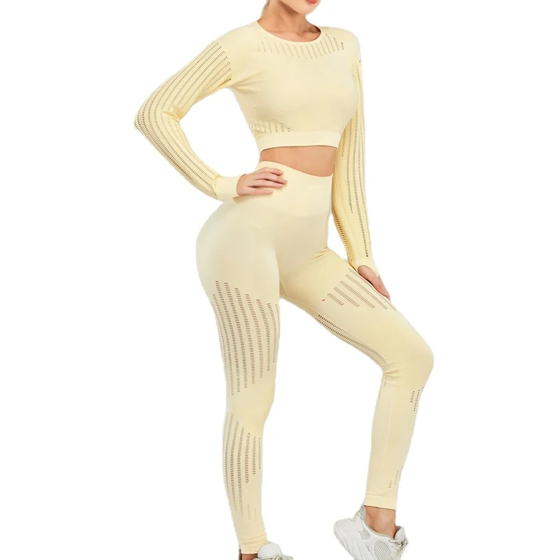 women yoga Gym Fitness Sets sports sportswear bra top long sleeve T-shirt yoga seamless legging sets
women yoga Gym Fitness Sets sports sportswear bra top long sleeve T-shirt yoga seamless legging sets