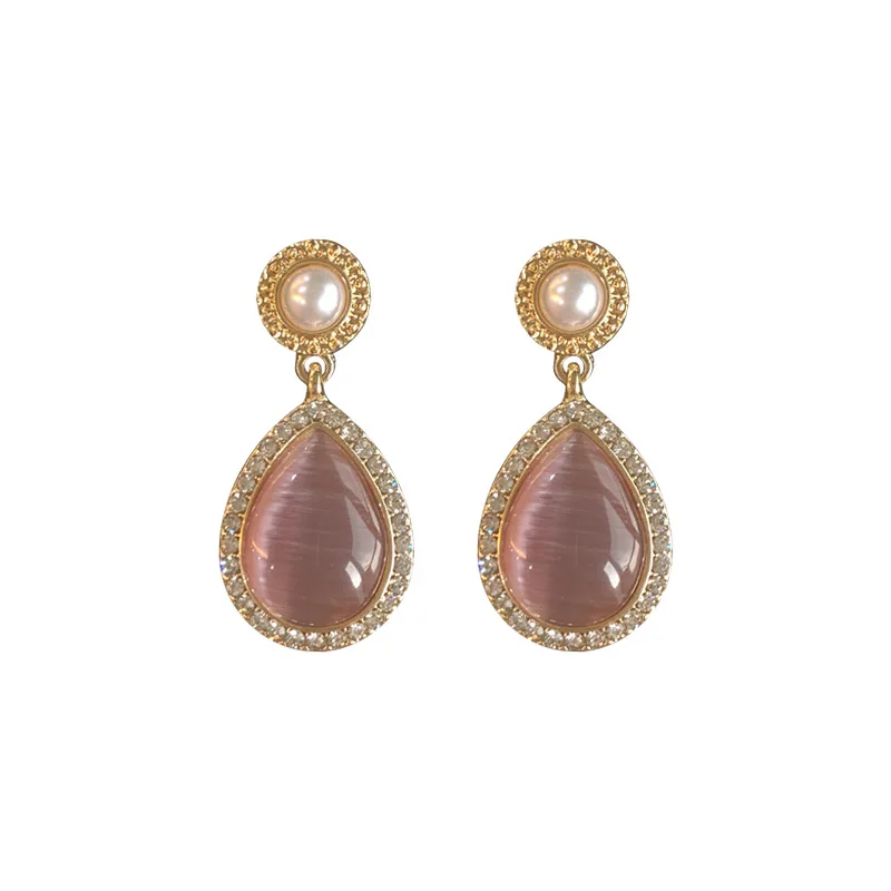 Hainon Vintage palace exquisite and elegant water drop purple gemstone earrings jewelry for women, Gold color
Hainon Vintage palace exquisite and elegant water drop purple gemstone earrings jewelry for women, Gold color