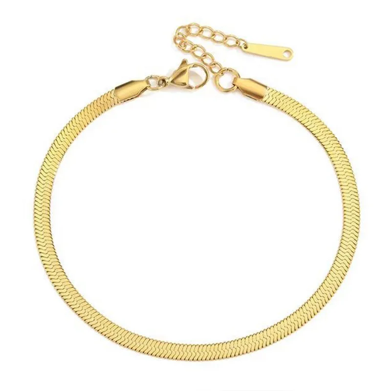 18k real gold plated Snake Chain Basic Blade Chain Stainless Steel Flat Snake Bone Chain Hiphop bracelets and bangles
18k real gold plated Snake Chain Basic Blade Chain Stainless Steel Flat Snake Bone Chain Hiphop bracelets and bangles