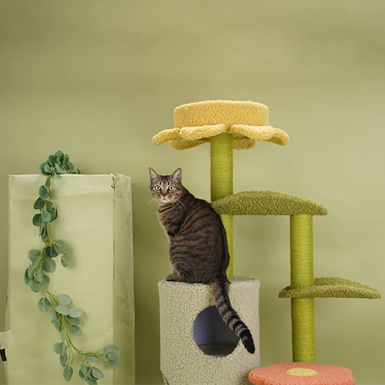 Hot Sale Multi-level Pet Furniture High Quality Sisal Simple Posts Cat Scratching Tree, As picture
Hot Sale Multi-level Pet Furniture High Quality Sisal Simple Posts Cat Scratching Tree, As picture