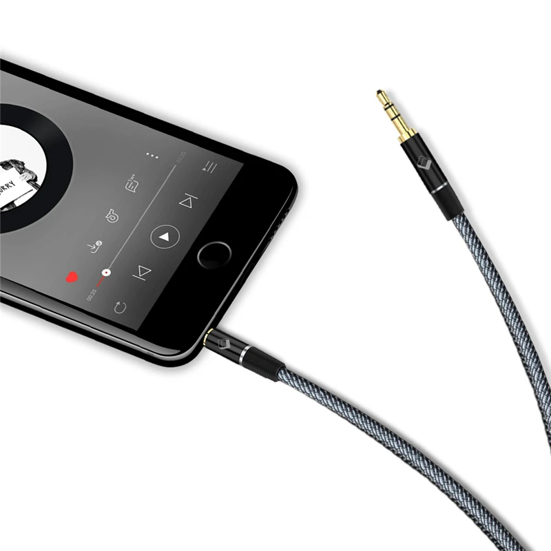Original Good quality 1.2m flexIble Stereo aux cable 3.5mm headphone jack AUX Audio video cable adapter cable de audio, White /black
Original Good quality 1.2m flexIble Stereo aux cable 3.5mm headphone jack AUX Audio video cable adapter cable de audio, White /black