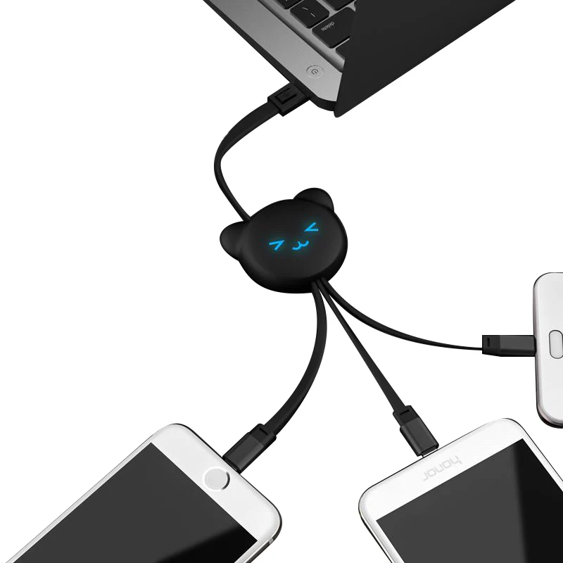 Amazon Ebay best sale cute LED light multi usb charger charging cable 3 in 1 usb cable, Black/red/pink/green
Amazon Ebay best sale cute LED light multi usb charger charging cable 3 in 1 usb cable, Black/red/pink/green