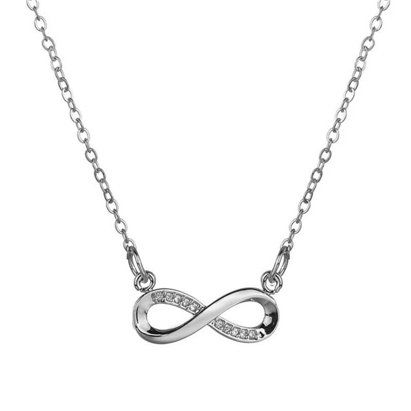 Lucky Infinity 8 Word Pendant Necklace Elegant Simple Zircon Clavicle Necklace for Women Fashion Jewelry Exquisite Accessories, Gold, silver
Lucky Infinity 8 Word Pendant Necklace Elegant Simple Zircon Clavicle Necklace for Women Fashion Jewelry Exquisite Accessories, Gold, silver