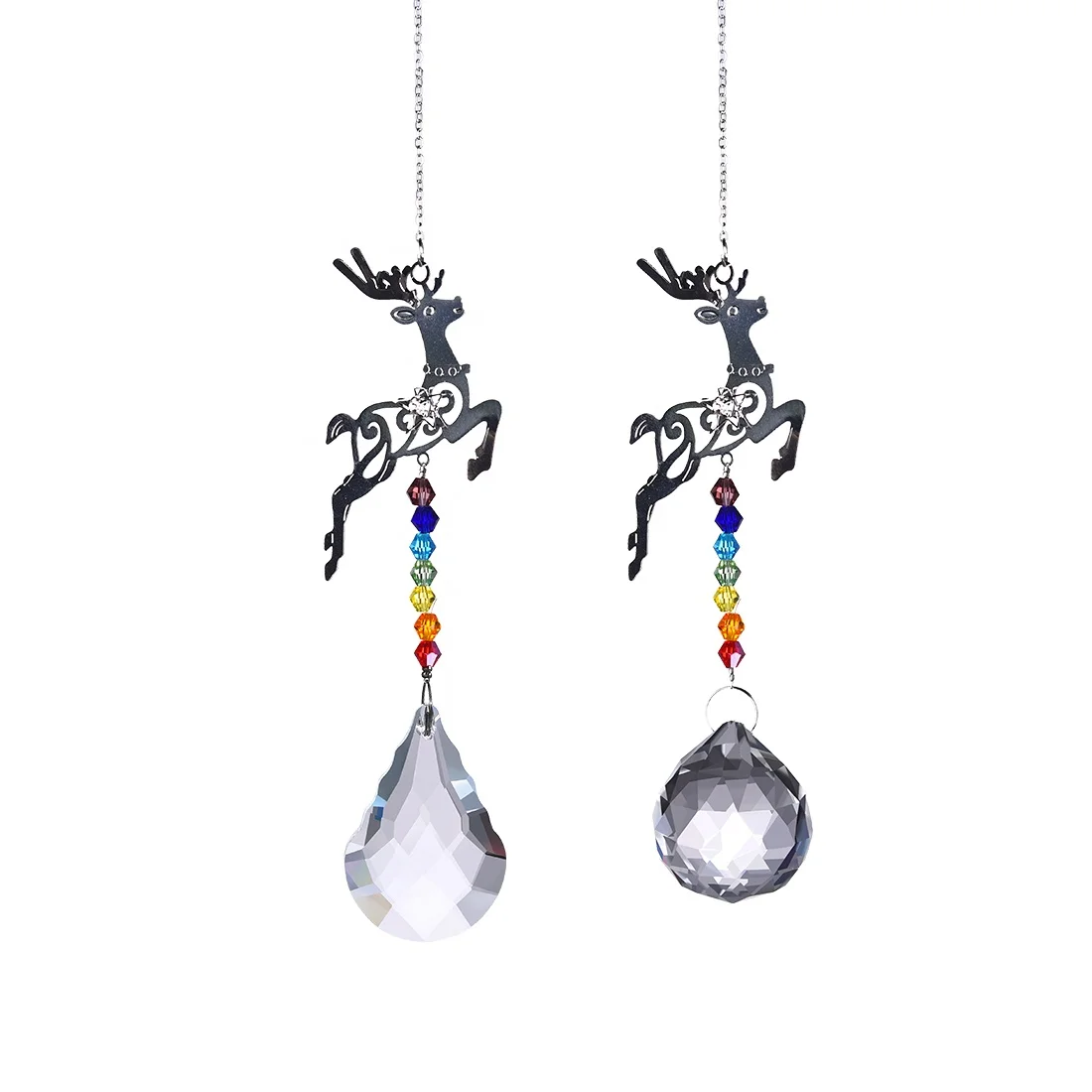 Crystal Suncatcher Reindeer Fawn Glass Christmas Tree Hanging Prism Chandelier Drop Pendant Ornament Wind Chime Decoration
Crystal Suncatcher Reindeer Fawn Glass Christmas Tree Hanging Prism Chandelier Drop Pendant Ornament Wind Chime Decoration