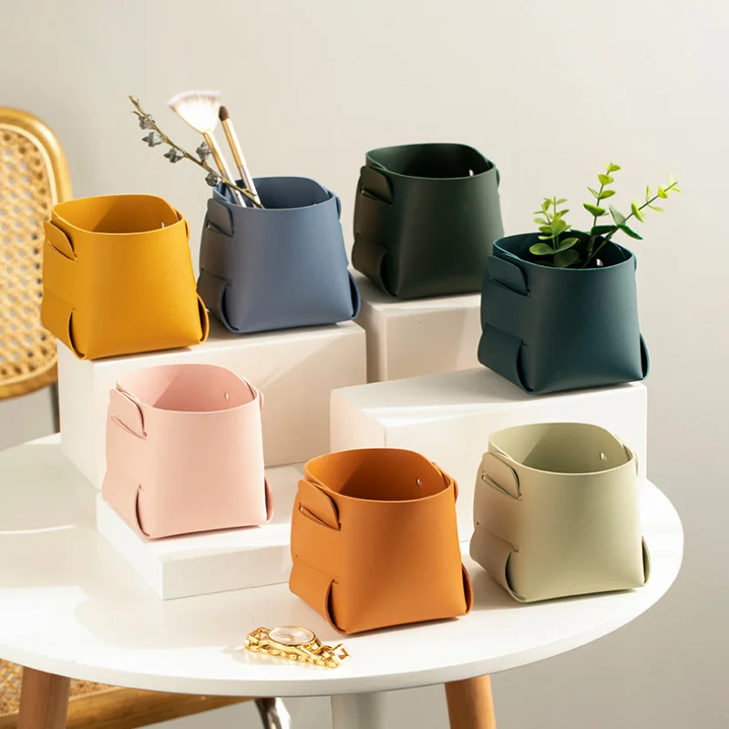 Korean Pu leather makeup brush holder organizer desk pen holders organizer pen storage basket
Korean Pu leather makeup brush holder organizer desk pen holders organizer pen storage basket