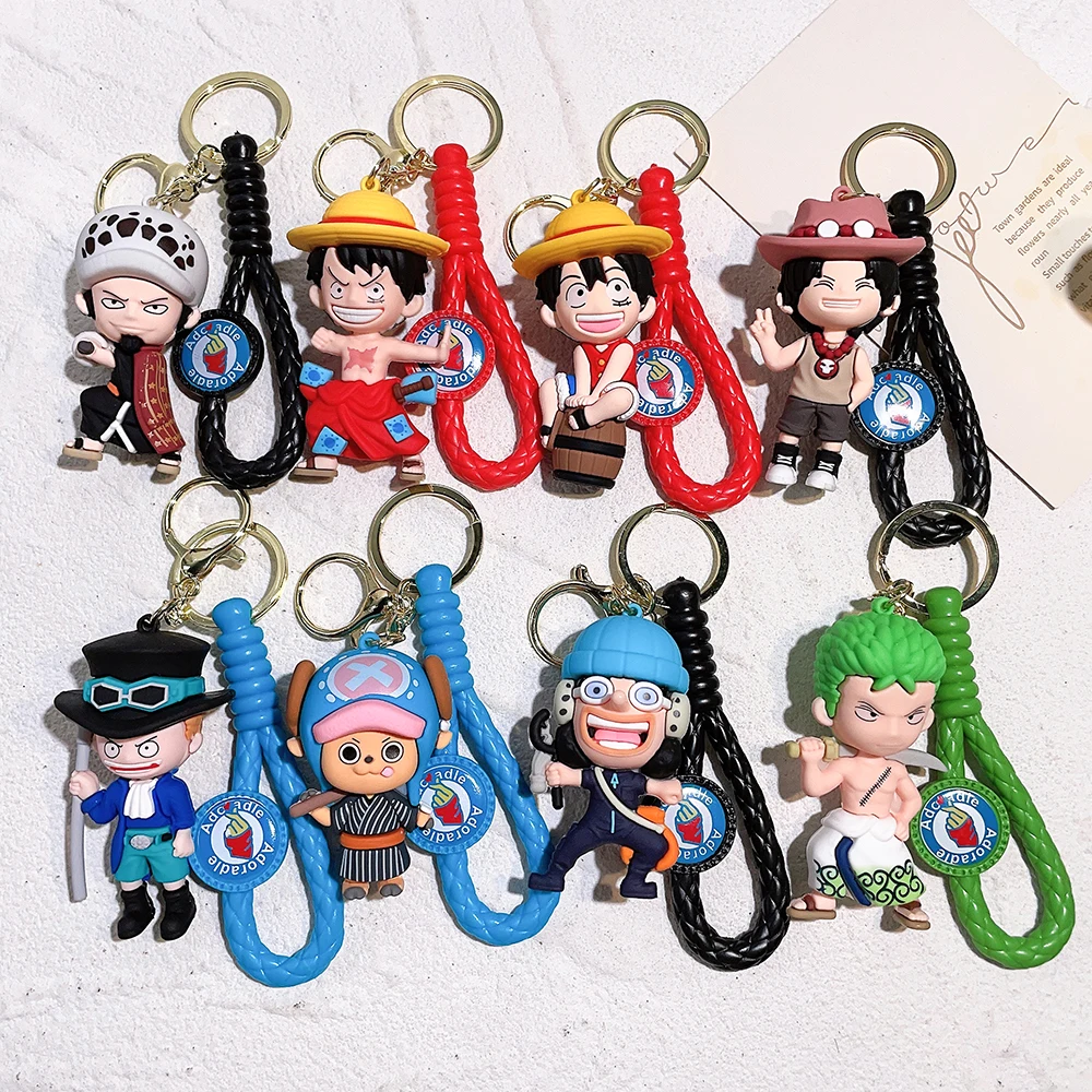 3D PVC Soft Dolls Luffy Japanese Anime Keychain Kawaii Zoro Sanji Chopper Franky Brook Shanks Silicon Silicon Kids Gift LC186
3D PVC Soft Dolls Luffy Japanese Anime Keychain Kawaii Zoro Sanji Chopper Franky Brook Shanks Silicon Silicon Kids Gift LC186