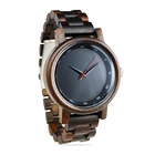 Fast delivery custom wood mens watch private label