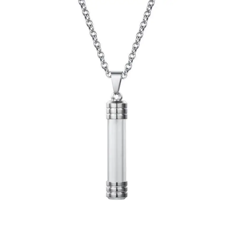 Manufacturers wholesale Transparent bottle pendant that can be opened Stainless steel pendant aromatherapy necklace
Manufacturers wholesale Transparent bottle pendant that can be opened Stainless steel pendant aromatherapy necklace