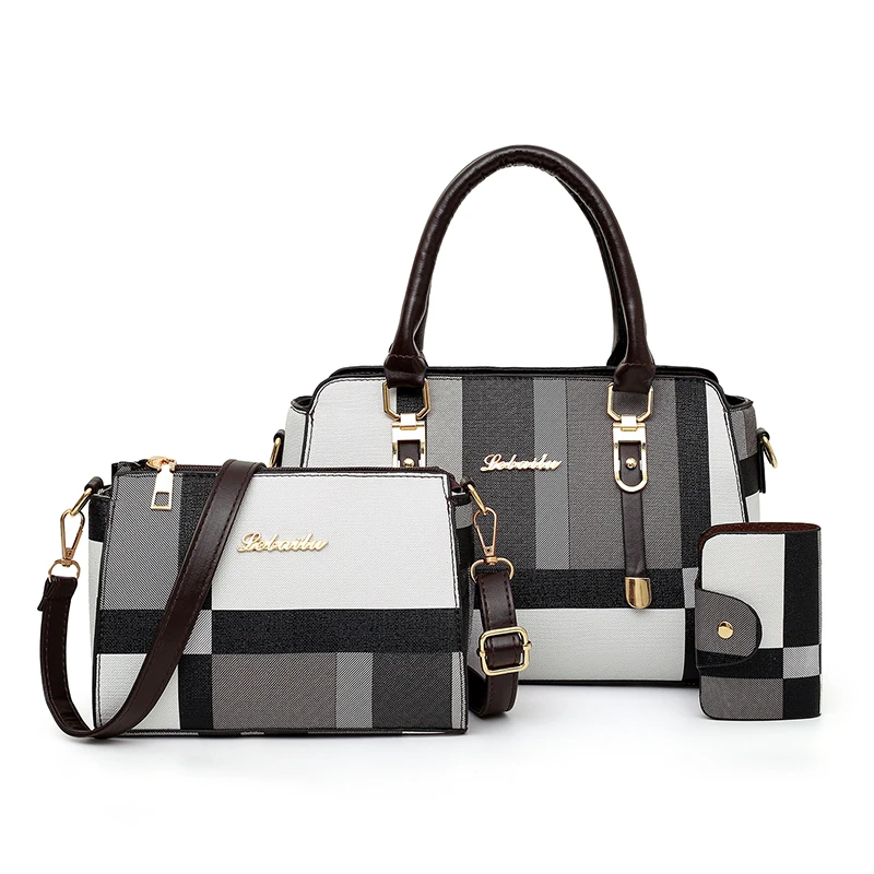 2021 factory wholesale 3pcs new design lady women daily life sling cross body purse card bag 3 pieces set handbag bag set, Brown, red, green, blue, gray
2021 factory wholesale 3pcs new design lady women daily life sling cross body purse card bag 3 pieces set handbag bag set, Brown, red, green, blue, gray