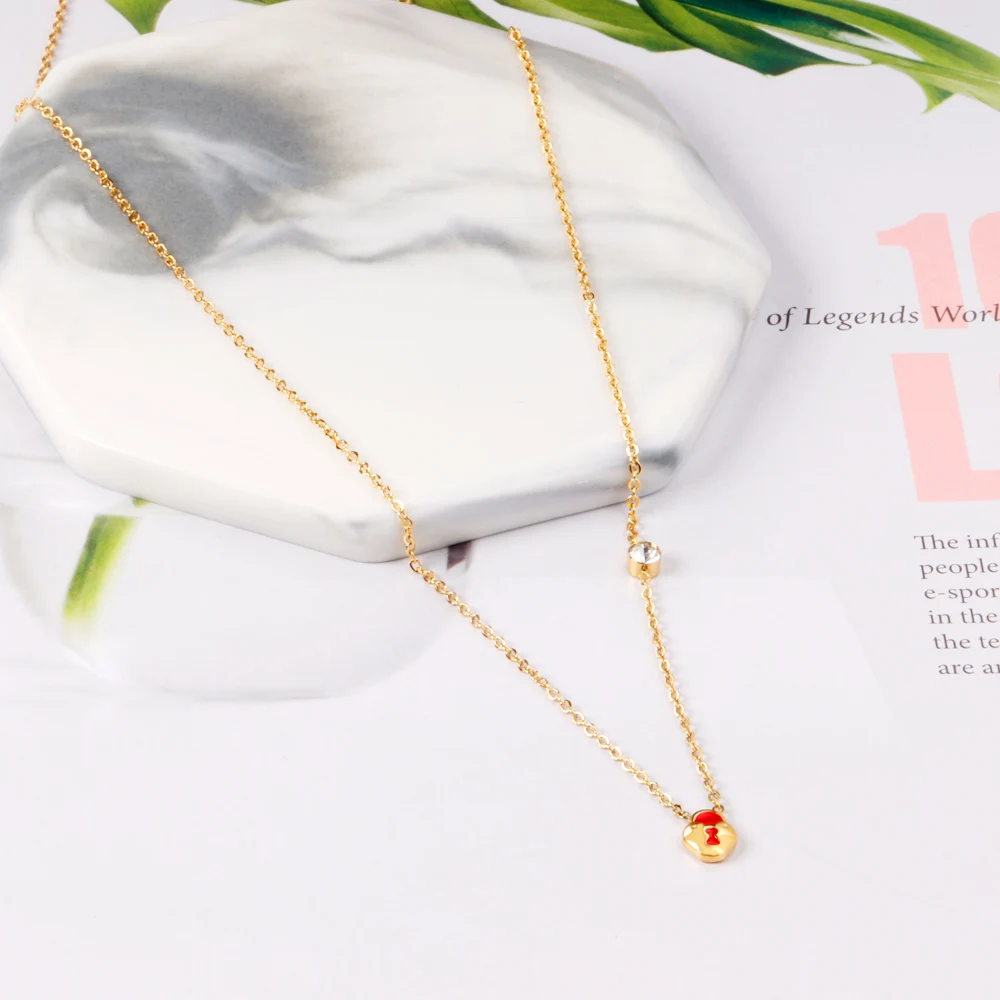 New Handmade Customized High Quality Women's Jewelry Simple Gold Lock Pendant Necklaces, Gold/silver available
New Handmade Customized High Quality Women's Jewelry Simple Gold Lock Pendant Necklaces, Gold/silver available