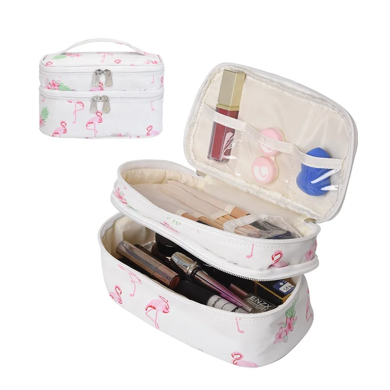 Hot sale lady cosmetic bag Waterproof PVC prints Bag Muli function double tote bag, Customized
Hot sale lady cosmetic bag Waterproof PVC prints Bag Muli function double tote bag, Customized