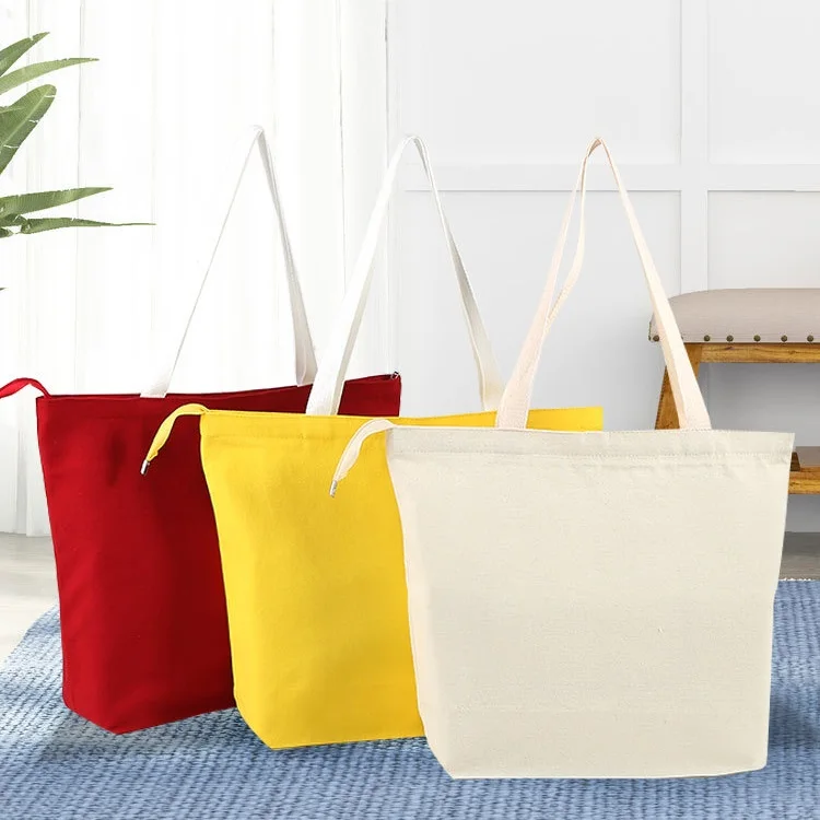 Color blank Zipper Canvas customized shopping bag with logo shoulder cotton bag horizontal version portable shopping canvas bag, Customized color
Color blank Zipper Canvas customized shopping bag with logo shoulder cotton bag horizontal version portable shopping canvas bag, Customized color