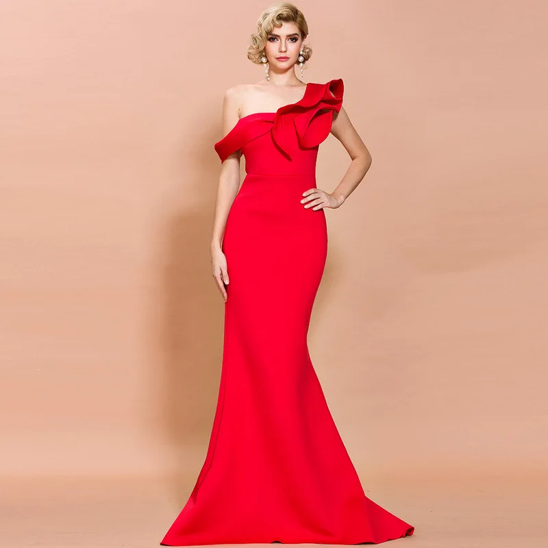 ZC00383 2021 new ladies elegant prom dress red luxury elegant mermaid one-shoulder evening dress party dress
ZC00383 2021 new ladies elegant prom dress red luxury elegant mermaid one-shoulder evening dress party dress