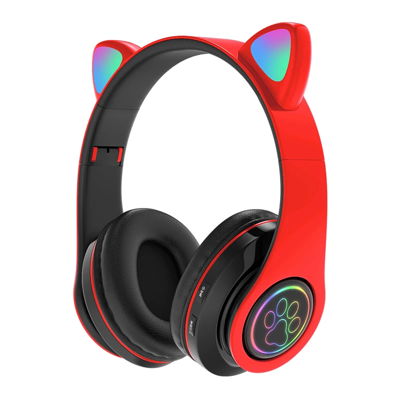 B39 Foldable Wireless Headset Cat Ear Cartoon Gaming Headset Cool Waterproof Suitable For Mobile Phones/Computers
B39 Foldable Wireless Headset Cat Ear Cartoon Gaming Headset Cool Waterproof Suitable For Mobile Phones/Computers