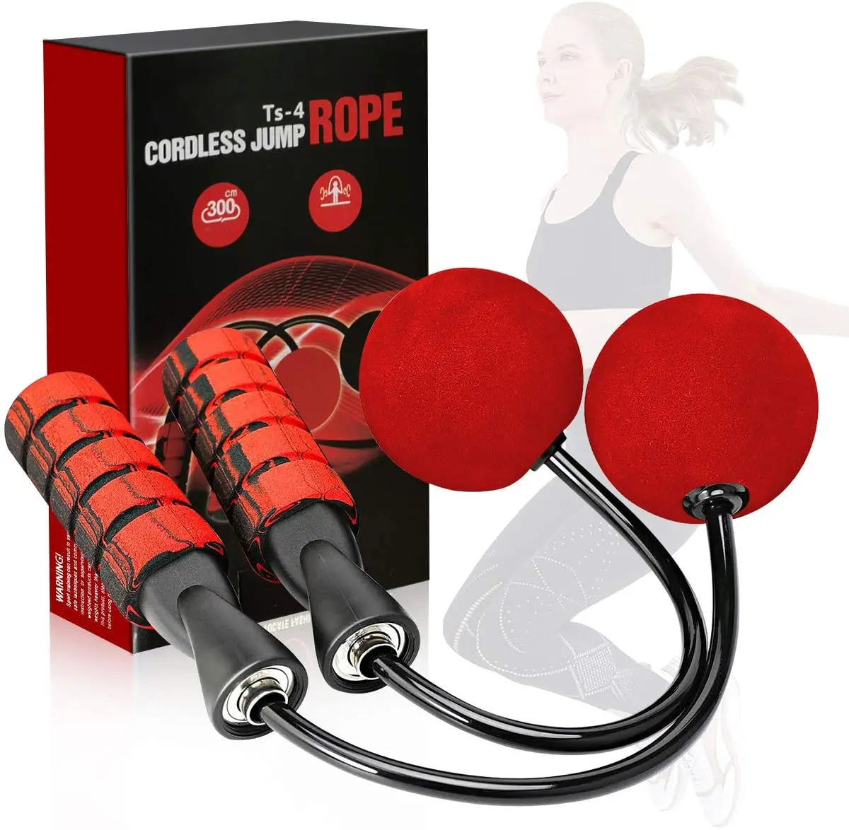 Ropeless Jump Rope Weighted Portable Cordless Jump Rope for Indoor/Outdoor Fitness Boxing Training
Ropeless Jump Rope Weighted Portable Cordless Jump Rope for Indoor/Outdoor Fitness Boxing Training