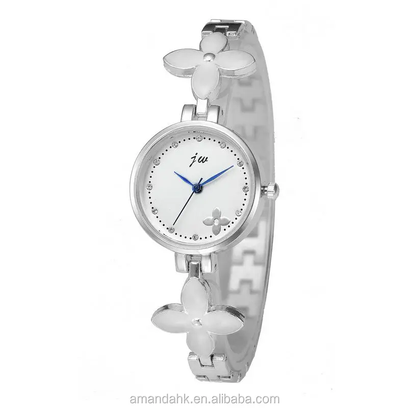 lucky four-leaf clover bracelet watch with drilling scale ladies