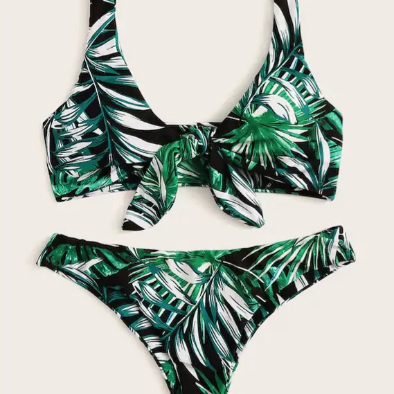 Best Selling Bowknot Custom Swimwear Two Pieces Tropical Leaves Swimming Costume Women Print Swimsuit
Best Selling Bowknot Custom Swimwear Two Pieces Tropical Leaves Swimming Costume Women Print Swimsuit
