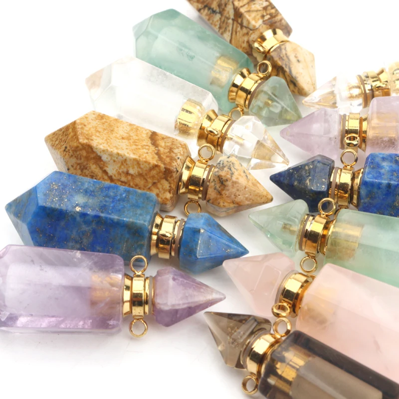 Luxury Exquisite double points crystal perfume bottle pendant necklace for decoration&gift
Luxury Exquisite double points crystal perfume bottle pendant necklace for decoration&gift