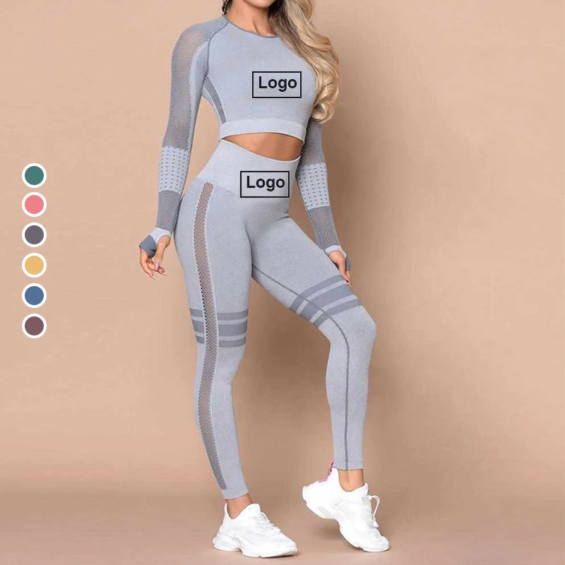 2021 High Quality Custom Logo Woman Fitness Seamless Yoga Pants Wear Tracksuit Mesh Waist Long Sleeve Leggings Gym Yoga Set, Gray, green, blue, orange
2021 High Quality Custom Logo Woman Fitness Seamless Yoga Pants Wear Tracksuit Mesh Waist Long Sleeve Leggings Gym Yoga Set, Gray, green, blue, orange