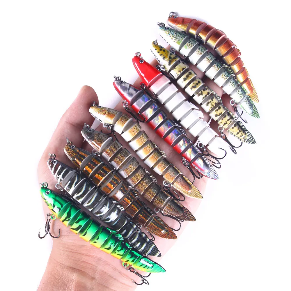 Wholesale Price Mix Realistic Fish lure 10CM 10G 9 Segmented Trout, 6 colours available/unpainted/customized
Wholesale Price Mix Realistic Fish lure 10CM 10G 9 Segmented Trout, 6 colours available/unpainted/customized