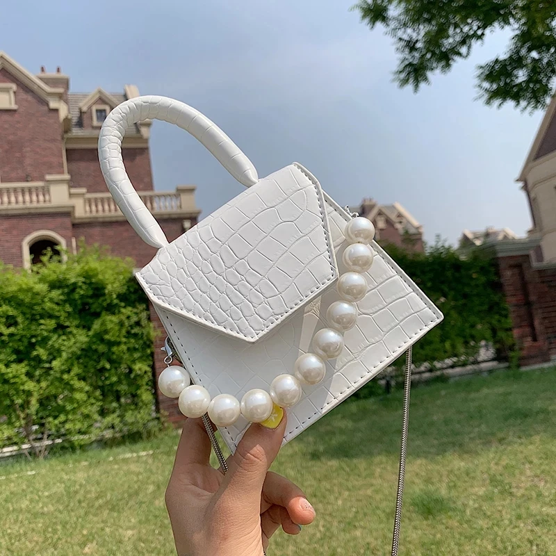2021 Summer Pearl Handle Super Mini Purse Designer Bag PU Stone Pattern Shoulder Bags Women Purse
2021 Summer Pearl Handle Super Mini Purse Designer Bag PU Stone Pattern Shoulder Bags Women Purse